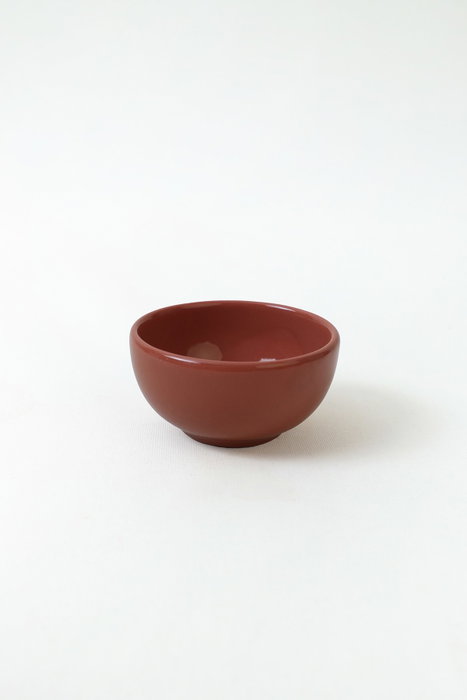 Hermia X00017481 Juego de Cuencos de Gres Cerámico Rojo Teja 8cm/110ml (6 Piezas)